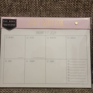 Rae Dunn Weekly Desk Calendar